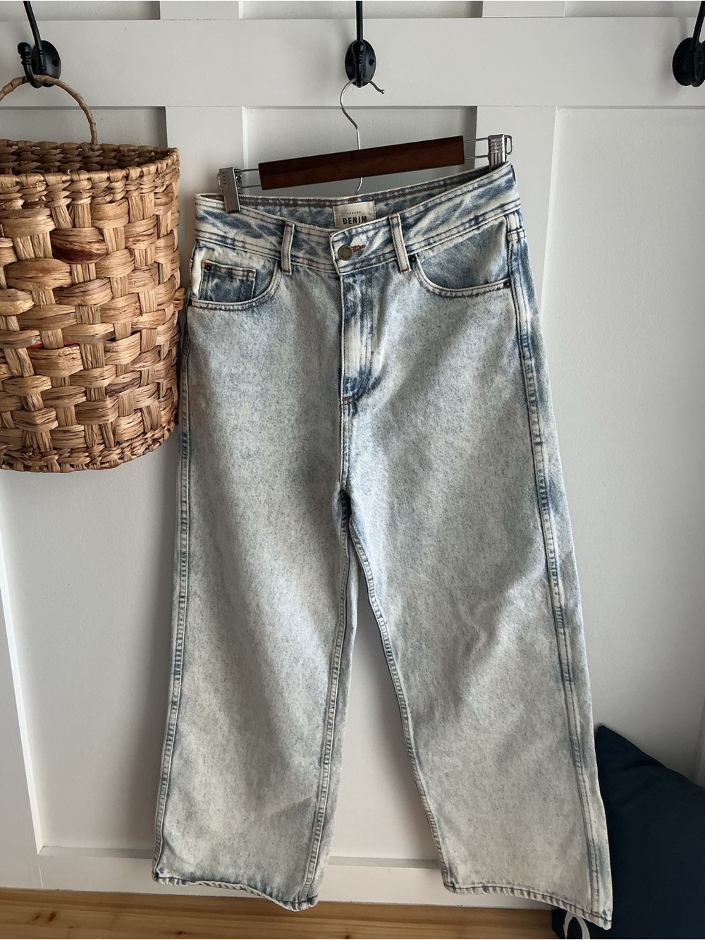 Sezane Light Blue Straight-Leg Jeans